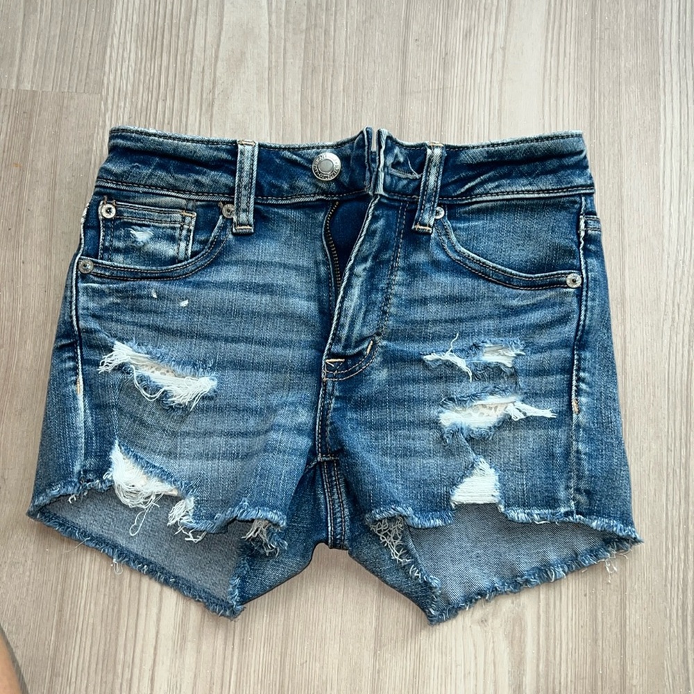 American Eagle dark wash shorts